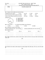 Tài liệu ĐỀ THI HỌC KÌ I, NĂM HỌC 2010-2011, TOÁN LỚP 3