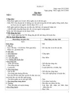 Tài liệu GA lop 2 tuan 17