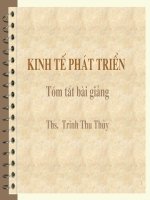 bài giảng kinh tế phát triển