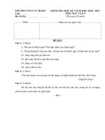 Đề thi HKI Văn 9 của tỉnh Bắc Kạn