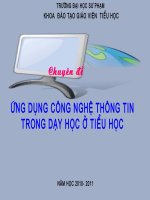 Bài giảng Bài UDCNTT