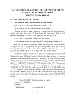 VẬN DỤNG KẾT QUẢ NGHIÊN CỨU ĐỂ TẬP HỢP CHI PHÍ VÀ TÍNH GIÁ THÀNH SẢN  PHẨM