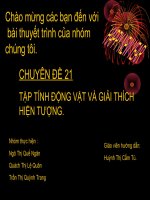 Bài giảng tập tính
