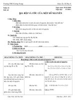 Bài soạn SH6 T65 $13 BOI VA UOC CUA 1 SO NGUYEN