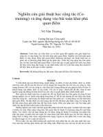 Nghiên cứu giải thuật học cộng tác (Co- training) và ứng dụng vào bài toán khai phá  quan điểm