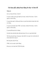 Gia hạn giấy phép hoạt động đo đạc và bản đồ