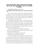 THỰC TẾ TỔ CHỨC HẠCH TOÁN CHI PHÍ DOANH THU VÀ KẾT QUẢ TẠI CÔNG TY VẬT TƯ KỸ THUẬT XI MĂNG