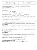 Bài giảng ĐỀ THI ĐH-CĐ NĂM 2011 SỐ 50