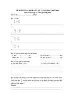 Gián án KTĐK lần 3 Toán-TViet