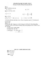 Bài giảng ĐÊ KSCL  HỌC KỲ I  Toán 6,7 ,8