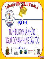 Bài giảng Rung chuông vàng khối 6+7