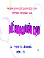 Bài giảng 9 bai 2 Dien tro cua day dan1 Dinh luat Om