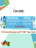 Môi trường marketing của HTX TMDV thuận thành 
