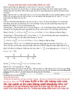 TRA LỜI THẦY BIÊN