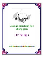 Giáo án môn hình học không gian ( Có bài tập )