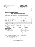 Tài liệu Đề kiểm tra Hình 7.2