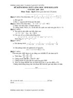 Gián án Đề thi HSG Toan 8