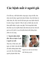 Các bệnh mắt ở người già