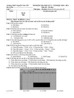 Đề và đáp án Tin 7 M701 (2010 - 2011)