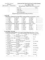 Tài liệu DE THI HSG ANH 9 Thai Binh