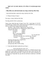 MỘT SỐ VẤN ĐỀ CHUNG VỀ CÔNG TY BÁNH KẸO HẢI CHÂU