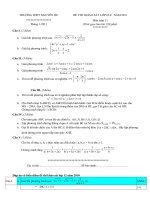 Gián án De thi khao sat lop 11 co dap an