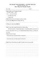 Bài soạn ĐỀ THI HSG LỚP 2