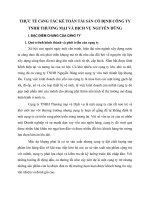 THỰC TẾ CôNG TÁC KẾ TOÁN TÀI SẢN CỐ ĐỊNH CÔNG TY TNHH THƯƠNG MẠI VÀ DỊCH VỤ NGUYỄN DŨNG