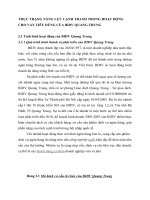 THỰC TRẠNG NĂNG LỰC CẠNH TRANH TRONG HOẠT ĐỘNG CHO VAY TIÊU DÙNG CỦA BIDV QUANG TRUNG