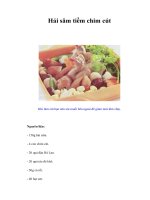 Hải sâm tiềm chim cút