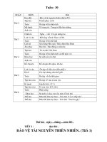 Bài soạn GA 5  TUAN 30 - CKT - KN