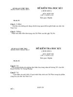 đề kiểm tra lớp 11 nâng cao-kì i