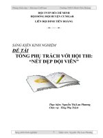 Tài liệu TỔNG PHỤ TRÁCH VỚI HỘI THI:“NÉT ĐẸP ĐỘI VIÊN”