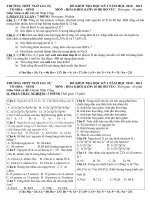 Bài soạn De Thi Lop 10 Co Ban Hoc Ki I