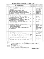 Kế hoạch công đoàn tháng 11-2010