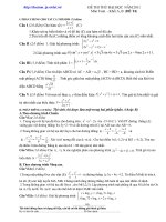 Bài giảng ĐỀ VÀ HD TOÁN 2011 SỐ 5