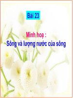 Bài soạn Minh hoa Bai 23 - Song va luong nuoc cua song