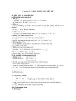 Chuyên đề 7: Hạt nhân nguyên tử