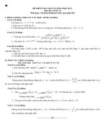 ĐỀ ÔN TẬP HỌC KỲ I - LỚP 12 (THAM KHẢO)