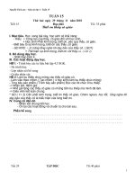 Giáo án tuần 15 lớp 4