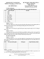 Đê+ĐA HSGLịch Sử 9 huyện Tam Dương 2010-2011