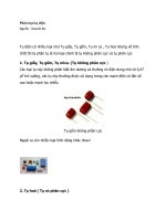 Phân loại tụ điện