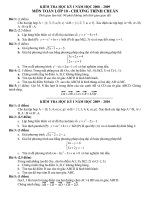 Gián án Đề ktra HK I