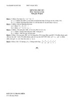 Đề& đáp án Toán 10 HKI./.