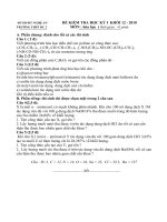 Kiểm tra học ki 1 khối 12