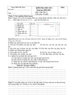 KTHK I sinh 6 co dap an bieu diem