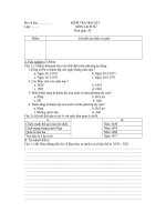 đề kiẻm tra 1 tiết học kỳ 1 môn sinh