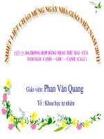 Bài 4. trường hợp bằng nhau thứ hai của tam giác
