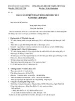 Bài soạn Bao coa so ket cong tac doi hoc ky I( Dung 2010 -2011).