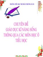 Bài soạn Giáo dục KNS cho học sinh Tiểu học - Sơn